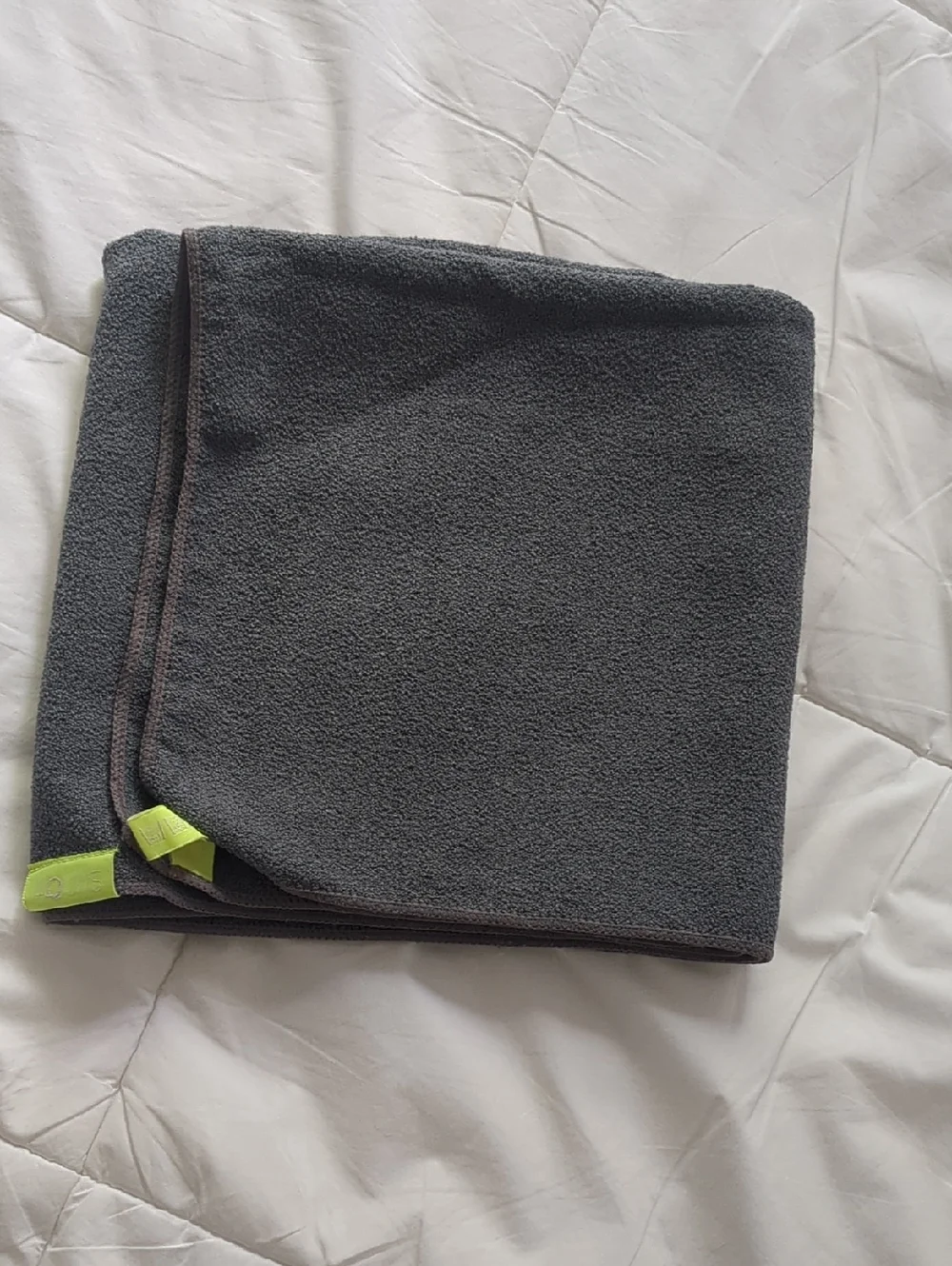 Charcoal Gray Microfiber Hair Towel